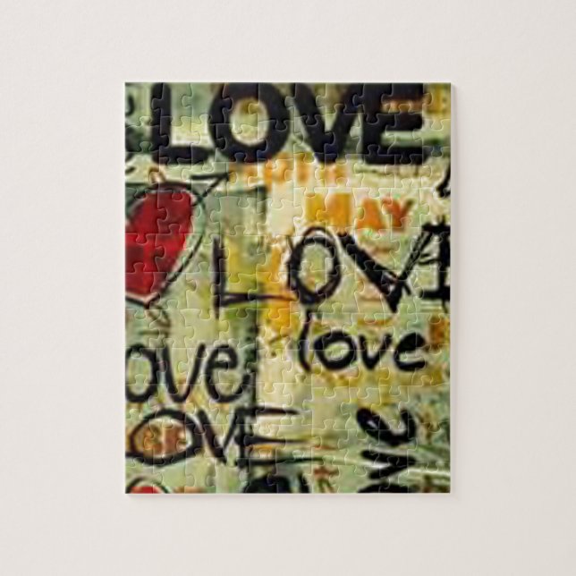 Get A Little Love Graffiti Jigsaw Puzzle (Vertical)