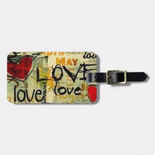 Get A Little Love Graffiti Luggage Tag
