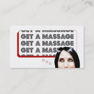 Get A Massage Business Card