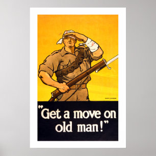 Get a Move on Old Man Poster