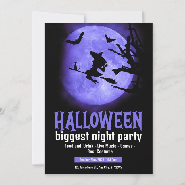 Get a scary look this Halloween Invitation (Front)