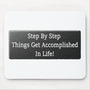 "Get Accomplished In Life" Cute Design. Buy Now Mouse Pad