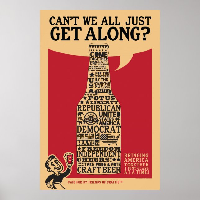 "Get Along" Political Poster (Front)