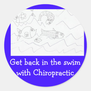Get back in swim Chiropractor sticker