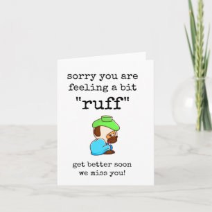 Get Better Soon, Cute, Funny, Get Well Soon Card