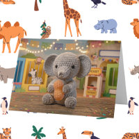 Get Better Soon | Zoo Elephant and Colouring Page