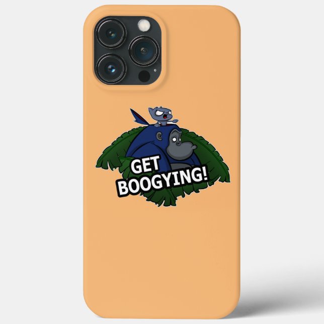 Get Boogying Funny Gorilla and Cat Design  Case-Mate iPhone Case (Back)