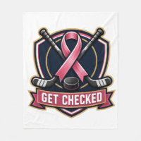 Get Checked Fleece Blanket