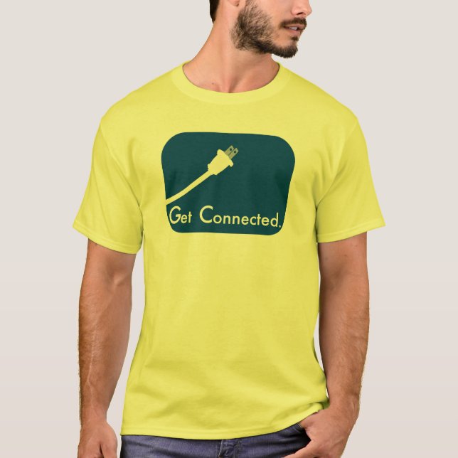 Get Connected.  Electric. T-Shirt (Front)