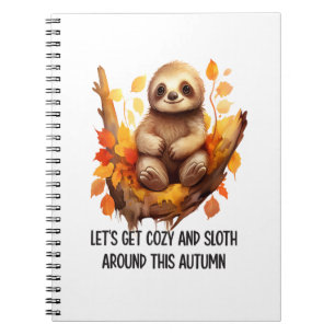 Get Cozy and Sloth Around This Autumn Notebook