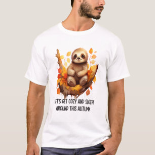 Get Cozy and Sloth Around This Autumn T-Shirt