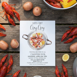 Get Cray Cray Crawfish Boil Seafood  Invitation 