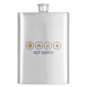Get Dirty Camping Hip Flask