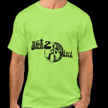 Get down 2 vinyl funky clubbing green black tee<br><div class="desc">Uniquely designed black logo t-shirt . Reads get down 2 vinyl. Great for a vinyl lovers and old school / skool clubbers and DJ's.</div>