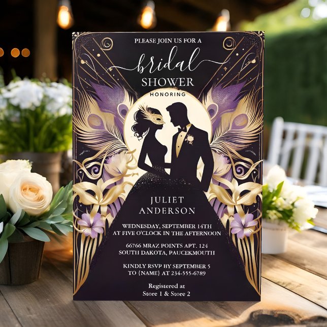 Get Dress Code Prom Masquerade Ball Bridal Shower Invitation (Creator Uploaded)