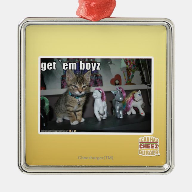Get em boyz metal tree decoration (Front)