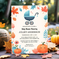 Get Farm Pink Blue Boho Girl Boy Fall Baby Shower