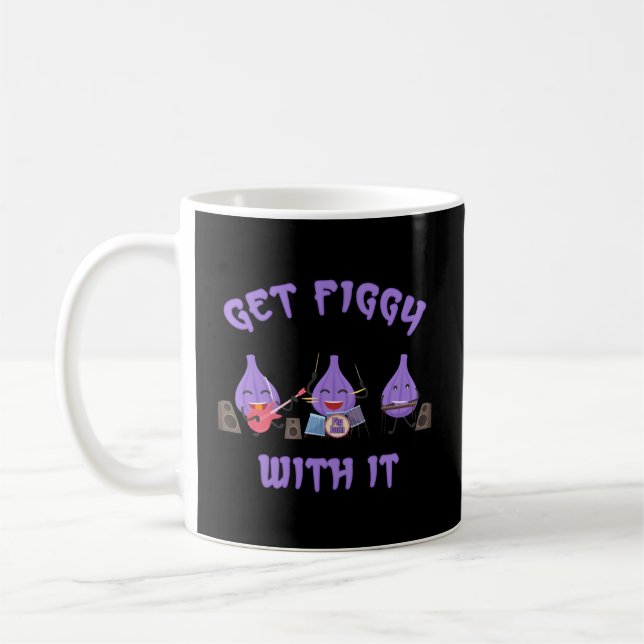 Get Figgy With It Fun Fig Jam Band Coffee Mug (Left)
