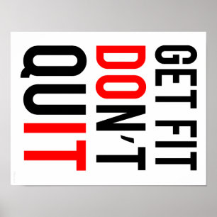 Get Fit. Don't Quit Poster