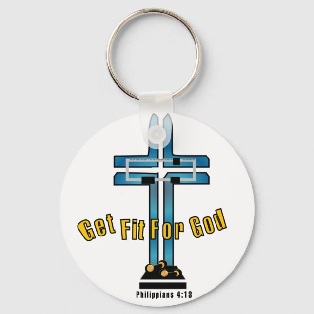 Get Fit For God Key Ring (Front)