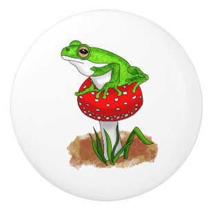Get Froggy with It   Funny Frog Ceramic Knob