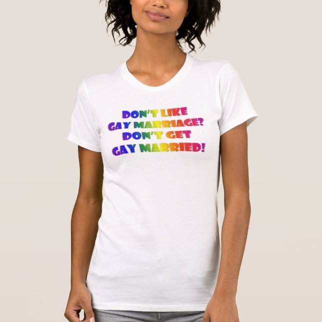 Get Gay Married Deluxe T-Shirt (Front)
