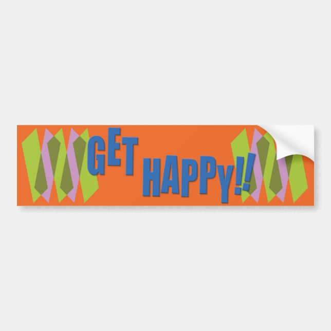 Get Happy!! Bumper Sticker (Front)