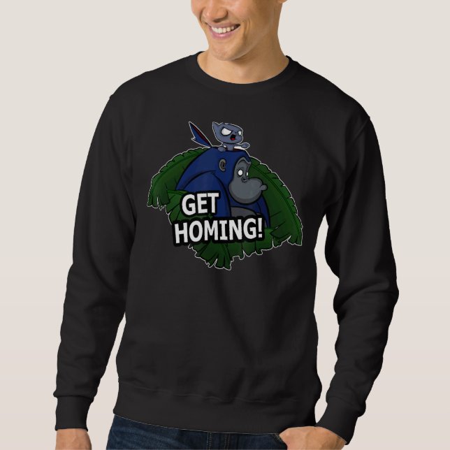 Get Homing  Gorilla And Cat Design Sweatshirt (Front)