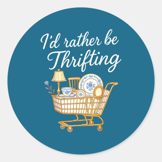 Get In I Found A On Marketplace  Classic Round Sticker (Front)