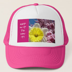 GET IN IT TO WIN IT! sports hat competition Flower