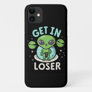 Get In Loser Alien UFO Funny Case-Mate iPhone Case