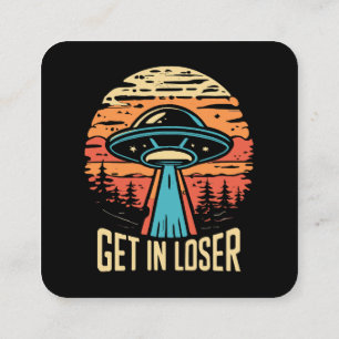 Get In loser Square Business Card