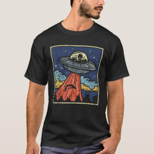 Get In Loser UFO Alien Retro 80s Area 51 ET Space  T-Shirt