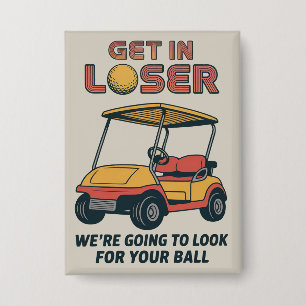 Get In Loser Vintage Funny Golf Cart Golfing Dad