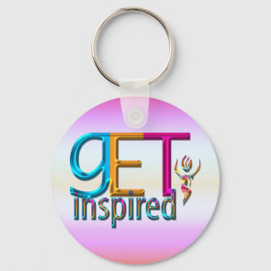Get Inspired ~ Neon Key Ring