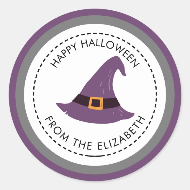 Get into the Halloween Classic Round Sticker (Front)