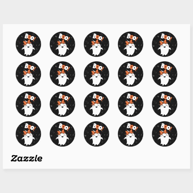 Get into the Halloween Classic Round Sticker (Sheet)
