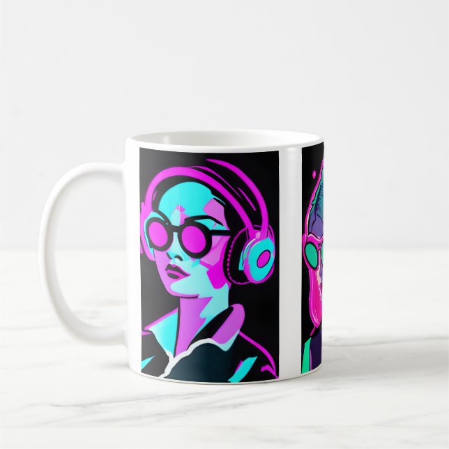 Get Into Your Groove | Psychedelic Art Coffee Mug (Left)
