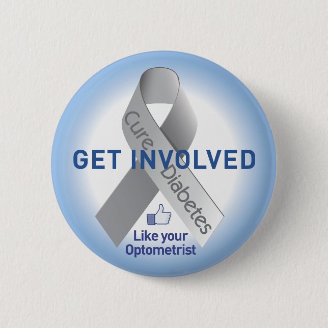 Get Involved Diabetes Button (Front)