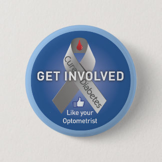 Get Involved-Help Cure Diabetes 6 Cm Round Badge
