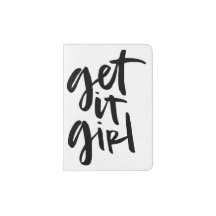 Get It Girl Hand Lettered Passport Cover