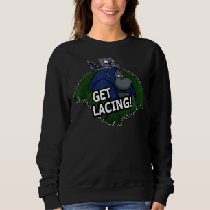 Get Lacing  Gorilla And Cat Design Sweatshirt