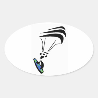 GET LIFTED KITEBOARDING OVAL STICKER