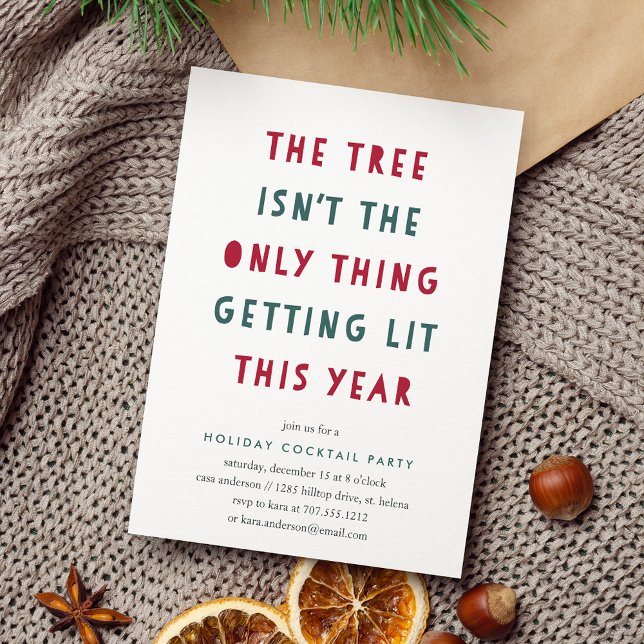 Get Lit | Holiday Cocktail Party Invitation (Creator Uploaded)