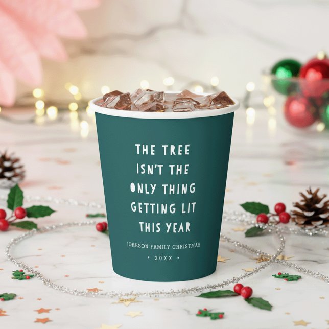 Get Lit | Personalised Christmas Party Paper Cups (Creator Uploaded)