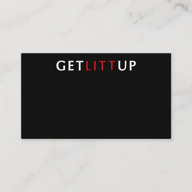 Get Litt Up Louis Litt Suits Lawyer Tv Show Law T- Business Card (Front)