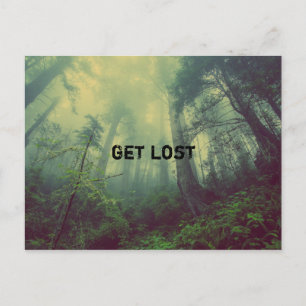 Get Lost - a wild forest Postcard