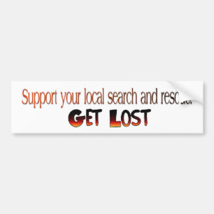 Get Lost Bumper Sticker