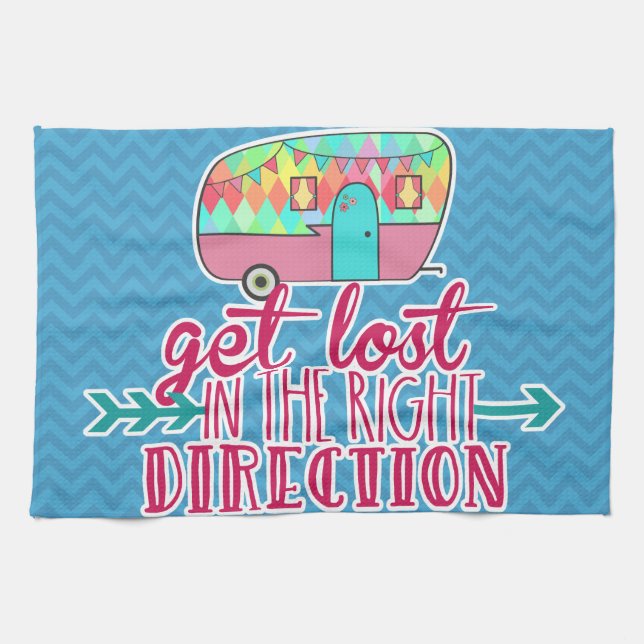 Get Lost In The Right Direction Hand Towel (Horizontal)