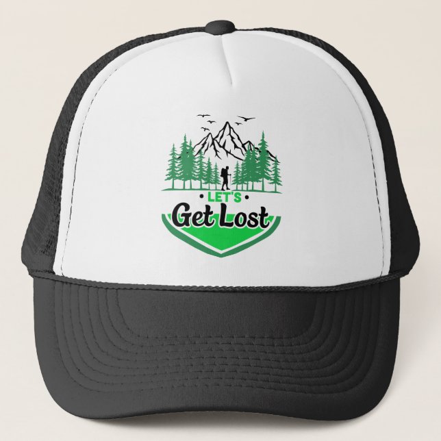 get lost trucker hat (Front)
